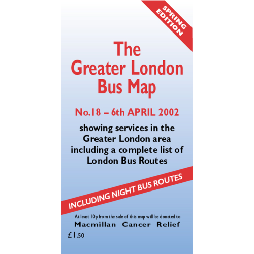 The Greater London Bus Map 18 - Printed Version