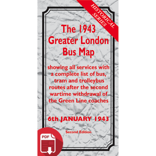 The 1943 Greater London Bus Map SECOND EDITION - Digital Download Version