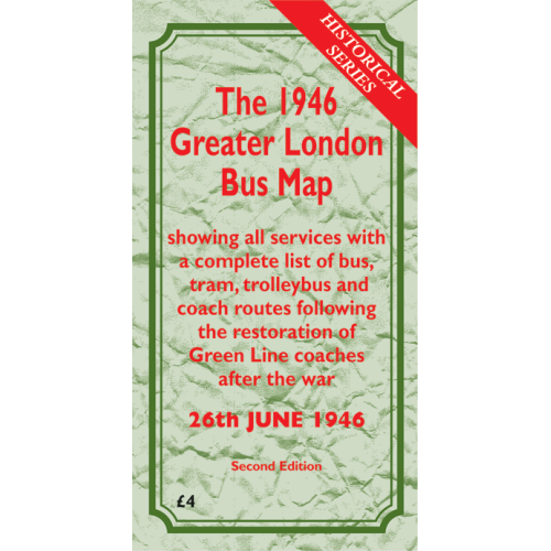 The 1946 Greater London Bus Map SECOND EDITION - Printed Version