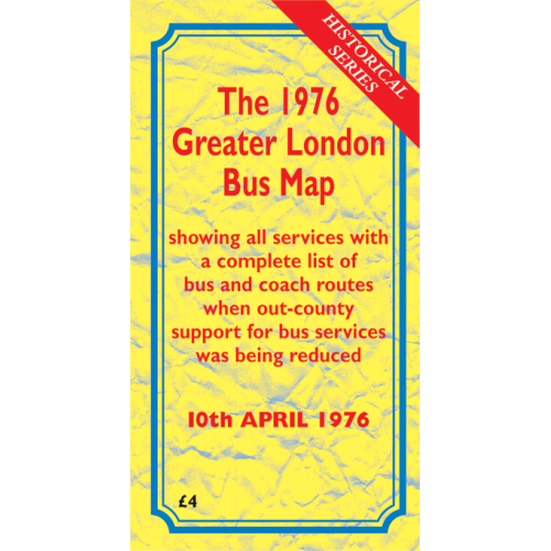 The 1976 Greater London Bus Map - Printed Version