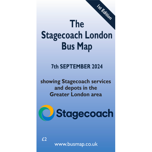 Stagecoach London Bus Map 2024 - Digital Download Version